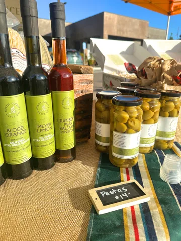 A vendor's inviting market table