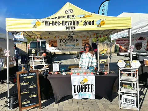 Local vendors and their market wares