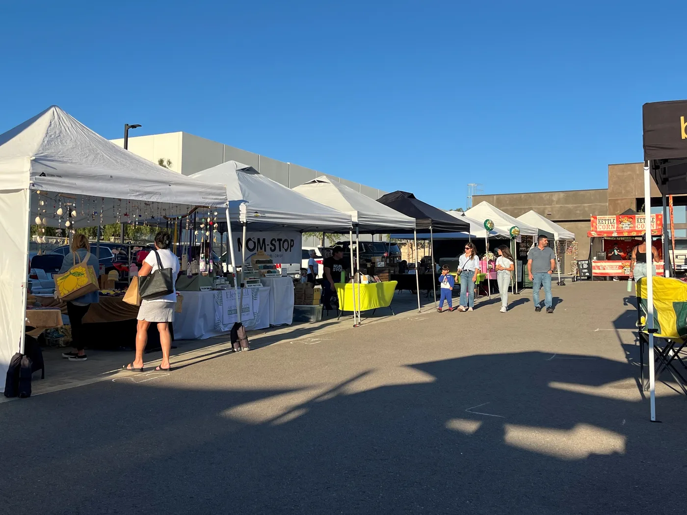 A small business market booth